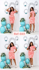 Vestido midi estampado