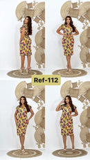 Vestido midi estampado