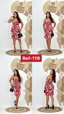 Vestido midi estampado