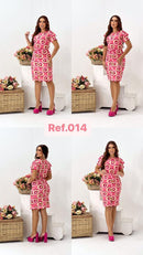 Vestido midi estampado
