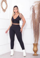 Leggings flanelada plus size